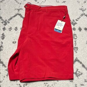 NWT Men's Donald Ross Red Walker Shorts 38”